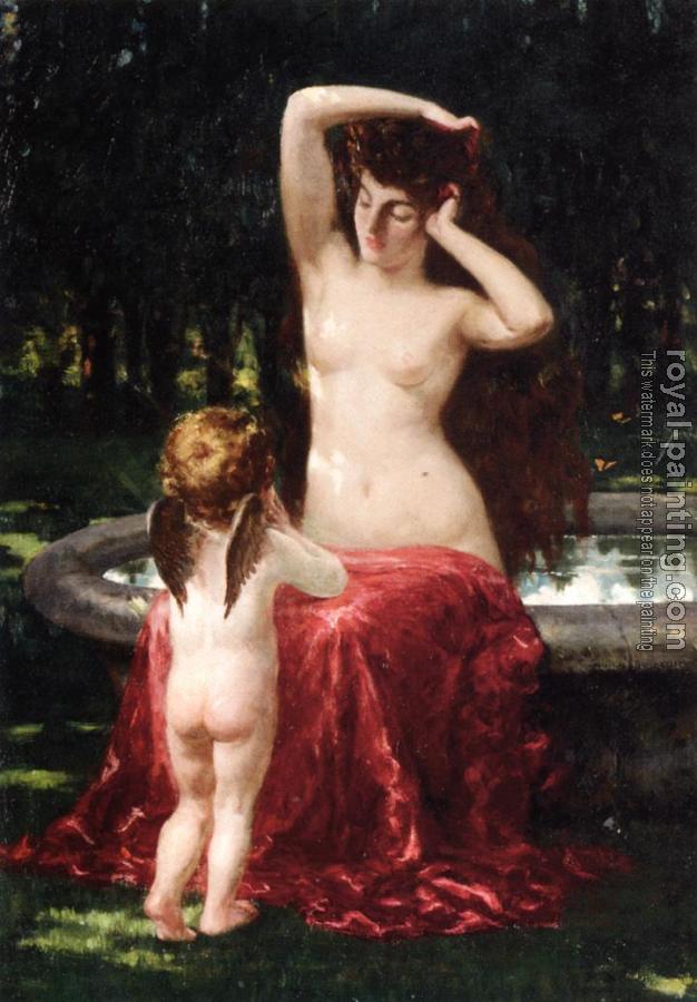 James Carroll Beckwith : Sylvan Toilette James Carroll Beckwith : Sylvan Toilette